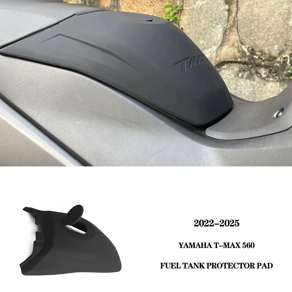 Black Fuel Gas Tank Lock Cover Tmax 560 TMAX560 Tank Protector Pad Fairing For Yamaha T-MAX560 T-MAX 560 2022 2023 2024 2025