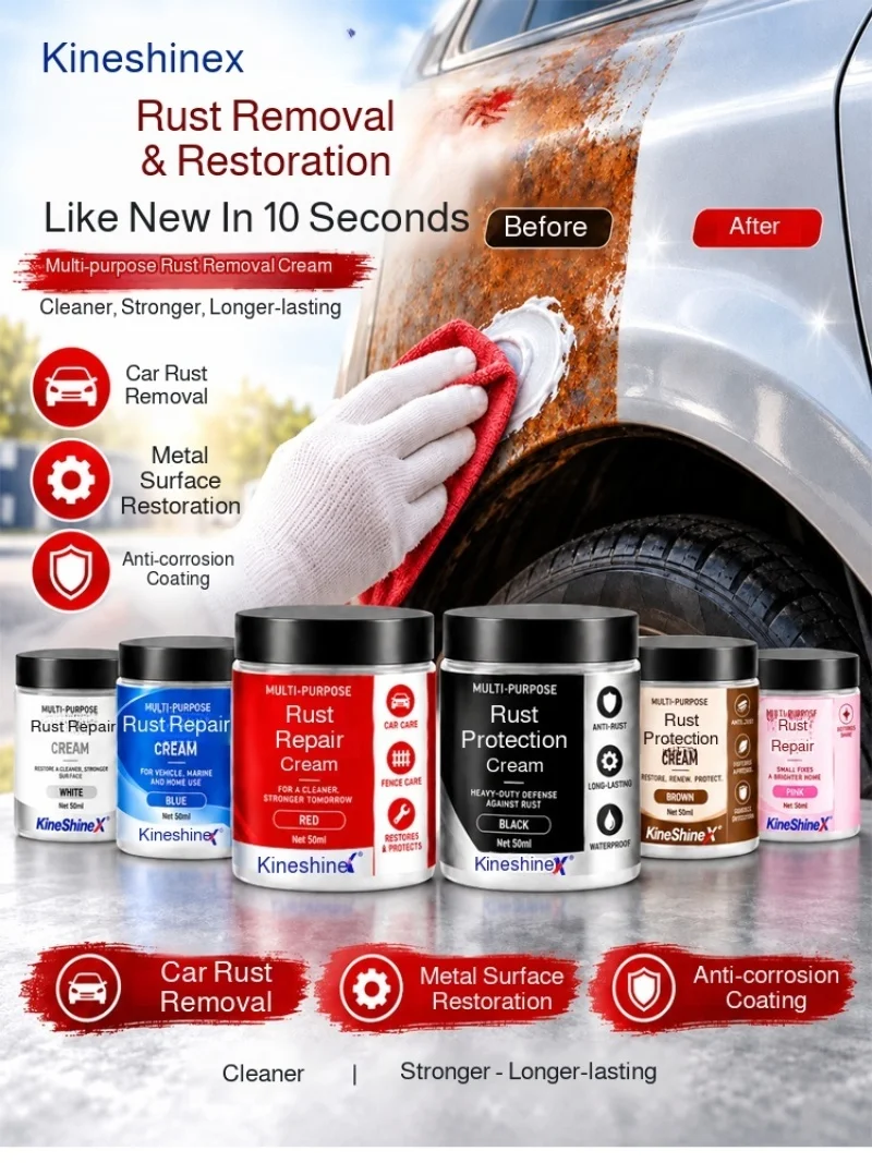 Metal Rust Repair Care Paste Multifunctional Anti Rust Renovation Cream For Car Hardware Home Garden Fence Rust Treatment