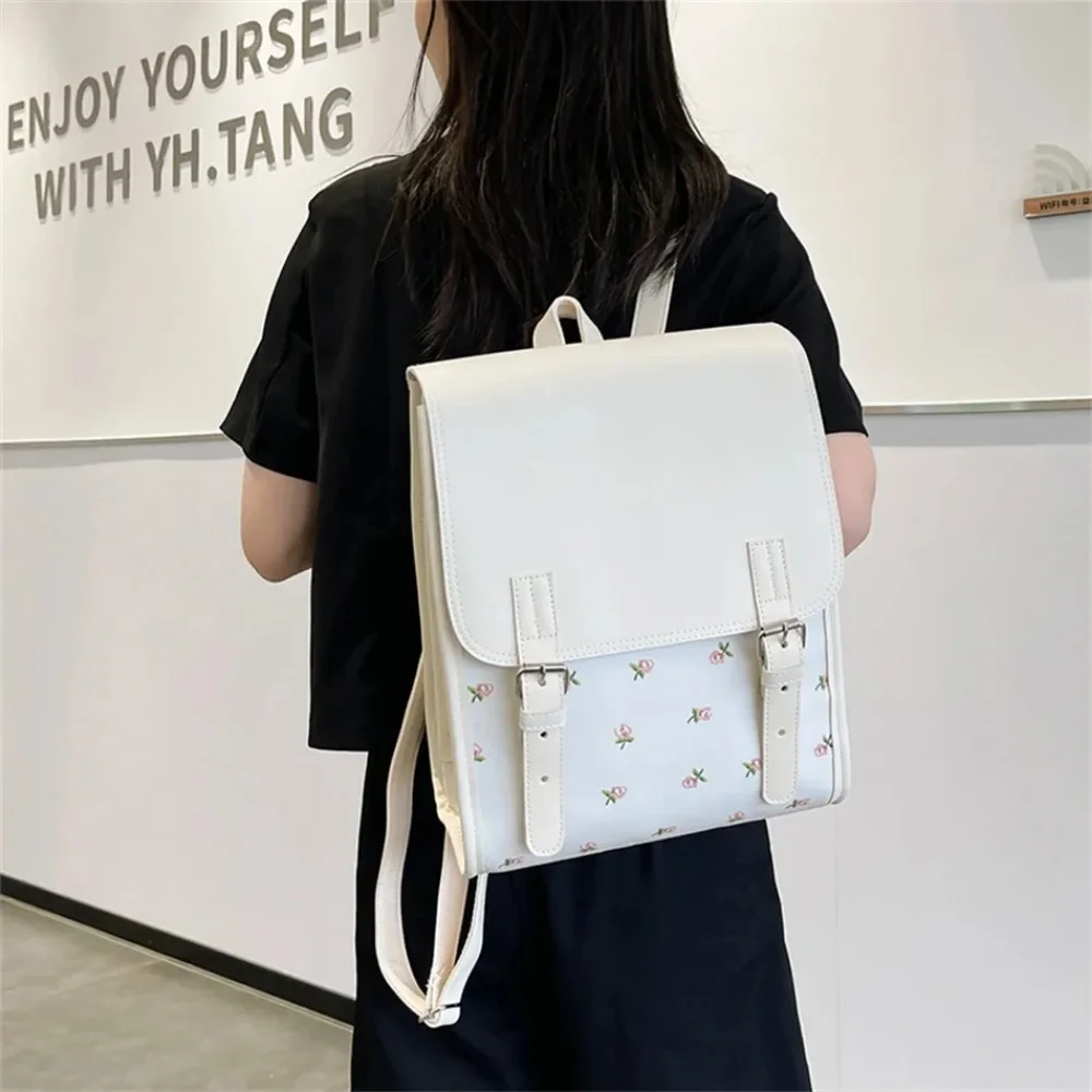 2024 feminino bonito flor mochila moda mochila para meninas de luxo estilo coreano mochila kawaii estilo verão bagpacks