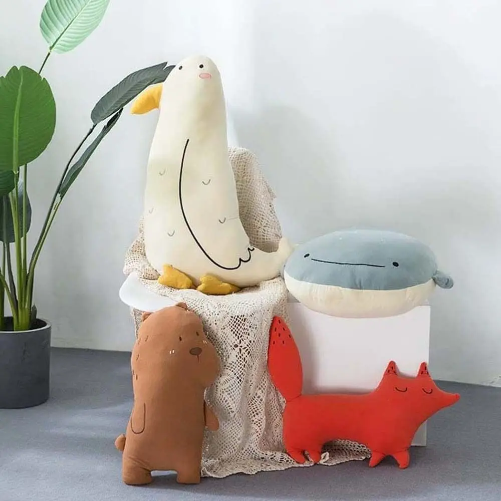 

Forest Ocean Animal Sofa Cushion Plush Animal Soft Pillow Stuffed Animals Bear Plush Toys Whale Plush Doll Seabird Plush Pillow