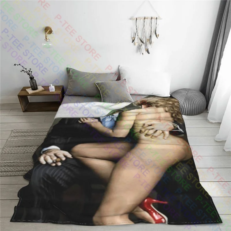 Tony Soprano James Gandolfini Mafia Gangsters Scarface Blanket Thicken Coral Fleece Bedding Supply