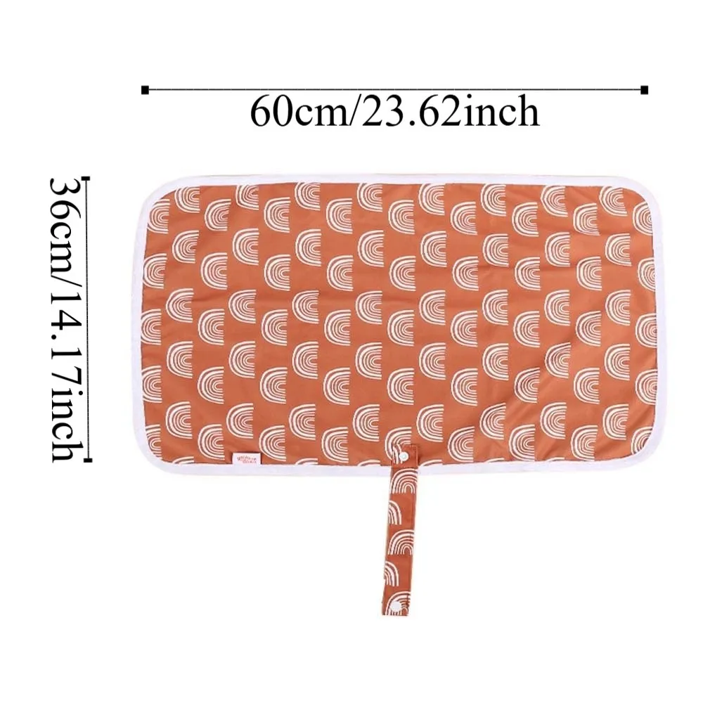 Matelas à langer pliable imperméable en alpaga pour bébé, tapis d'urine détachable et pratique pour nouveau-né