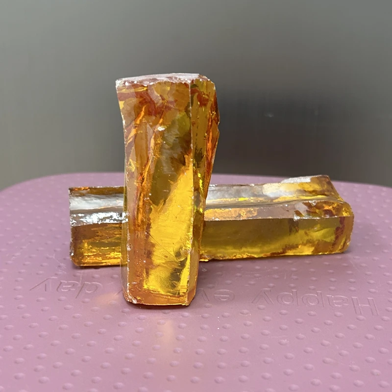 

Lab Grown Uncut Cubic Zirconia Raw Gemstones Golden Yellow Synthetic CZ Rough For Loose Stone 500 Grams