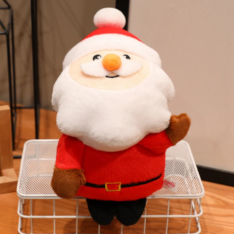 귀여운 크리스마스 진저브레드맨 플러시 장난감 초콜릿 쿠키 인형 크리스마스 트리 산타클로스 장식 크리스마스 선물 상자 어린이용