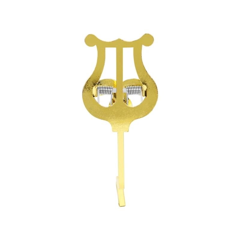 A1A2 Metal Plating Horn Marchings Lyre Horn Marchings Score Clip Trumpet Music Clamp Horn Marchings Lyre Clamp-On Holder