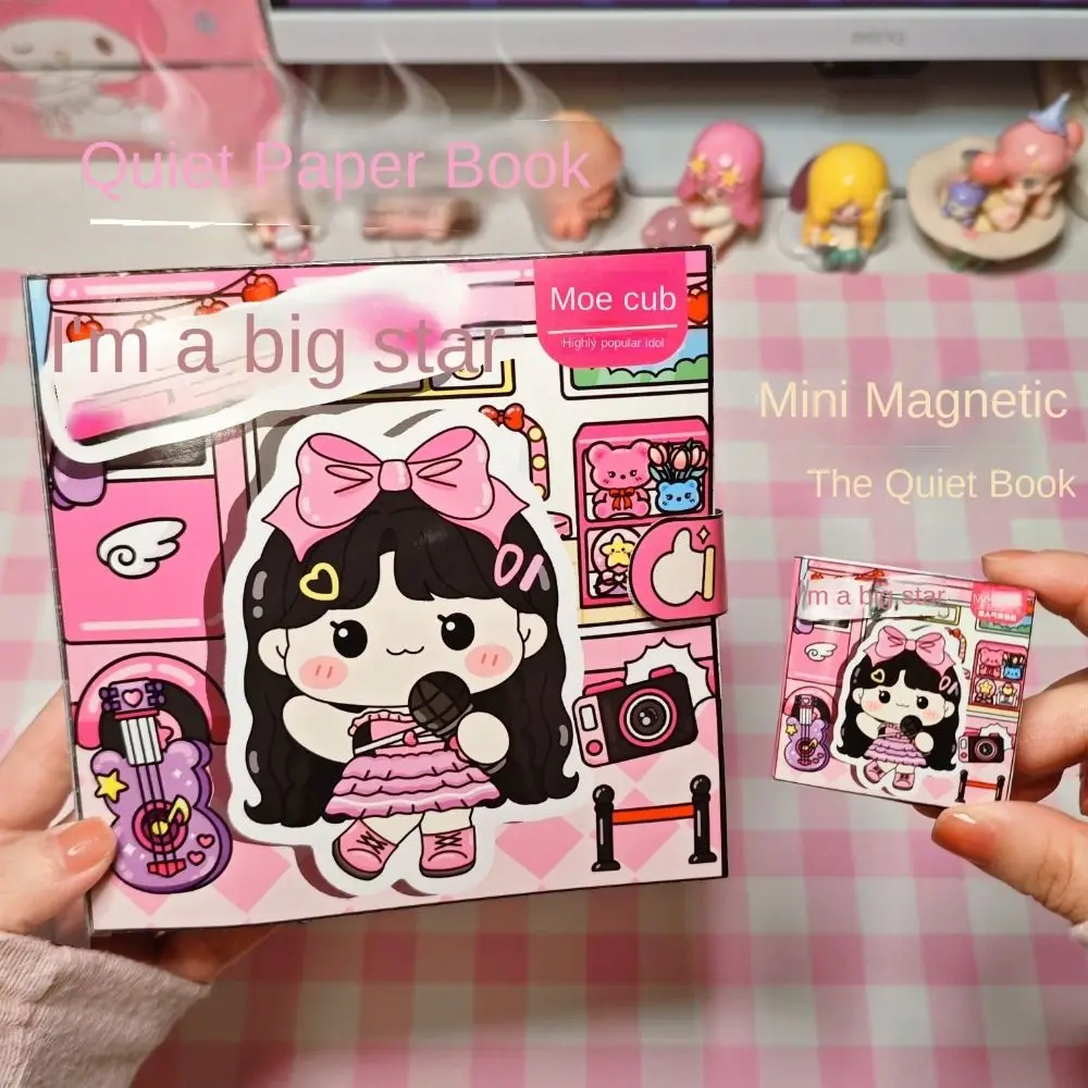 Activity Books Pinch Music Quiet Book Sticker Book Anime Telado Busy Book Paper Cartoon DIY Scene Material Sticker Children
