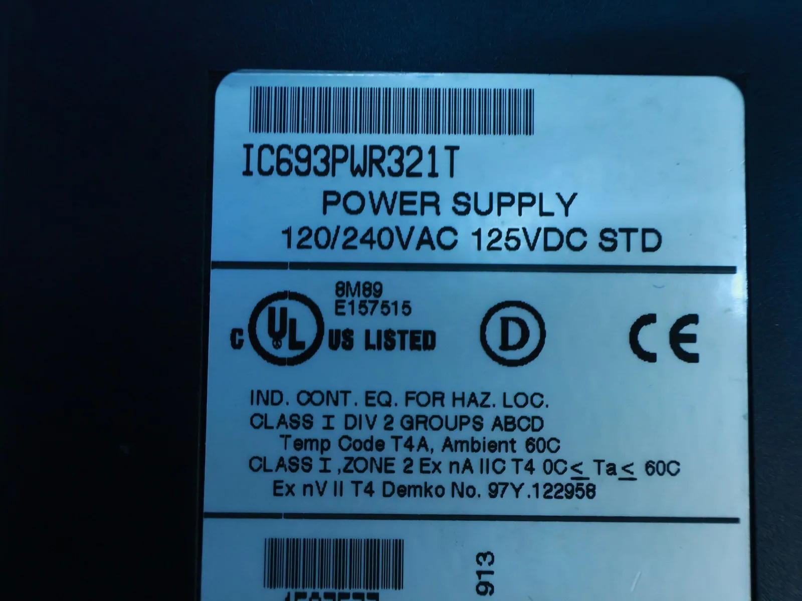 Used IC693PWR321T For GE Fanuc IC693PWR321T Series 90-30 Power Supply Module