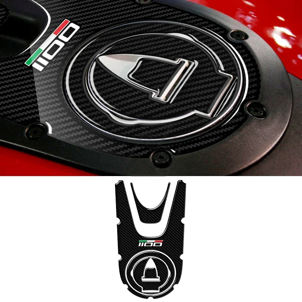 

Applicable to For Ducati Monster 1100 Evo 2008-2014 3D Carbon-look Motorcycle Gas Cap Sticker Tank Pad Protector