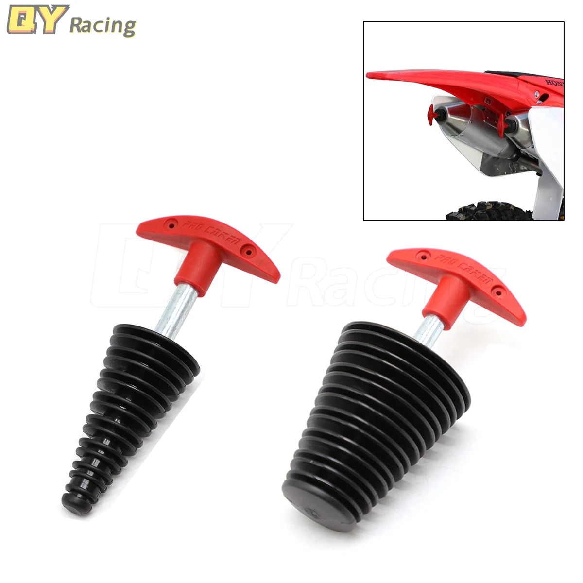 

Exhaust Muffler Wash Plug Waterproof Plug Fit Motorcycle Pit Dirt Bike Enduro ATV Quad CR KX YZ CRF YZF RMZ KXF KTM DRZ 250 450