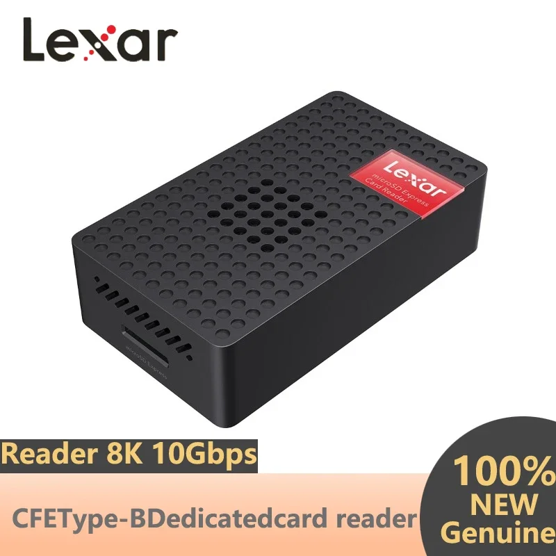 

Lexar PLAY PRO MicroSDXC Express Card Reader, USB 3.2 Type-C/A, Max 900MB/s, High-speed Reader with Data Cable