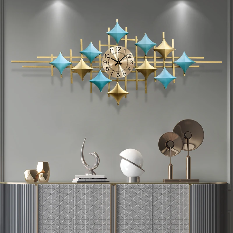 Modern Large Wall Clocks Luxury Living Room Restaurant Nordic Wall Watch Silent Minimalist Horloge Murale Home Decoration