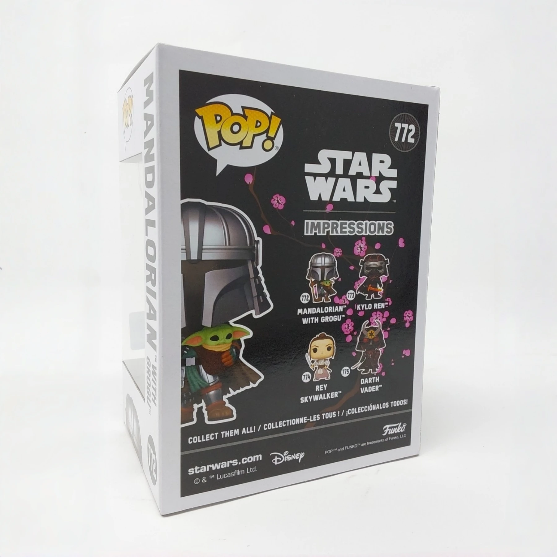 Funko Pop! Mandalorian with Grogu Impressions Figure #772 Official Licensed Collectible Limited Edition Star Wars Fans Toy Gift view 2