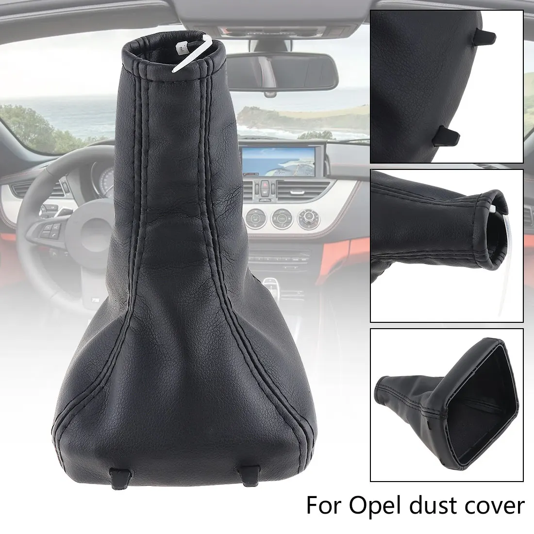 

35mm Car Manual Gear Stick Shift Collars Lever Knob Gaiter Dust Covers for Vauxhall Opel Astra G Mk4 Coupe 1998-2003 2000-2005