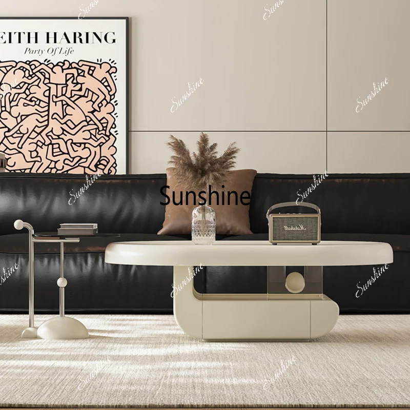 

Nordic Premium Coffee Table Style Unique Minimalist Design Center Table Storage Display Stolik Kawowy Living Room Furniture