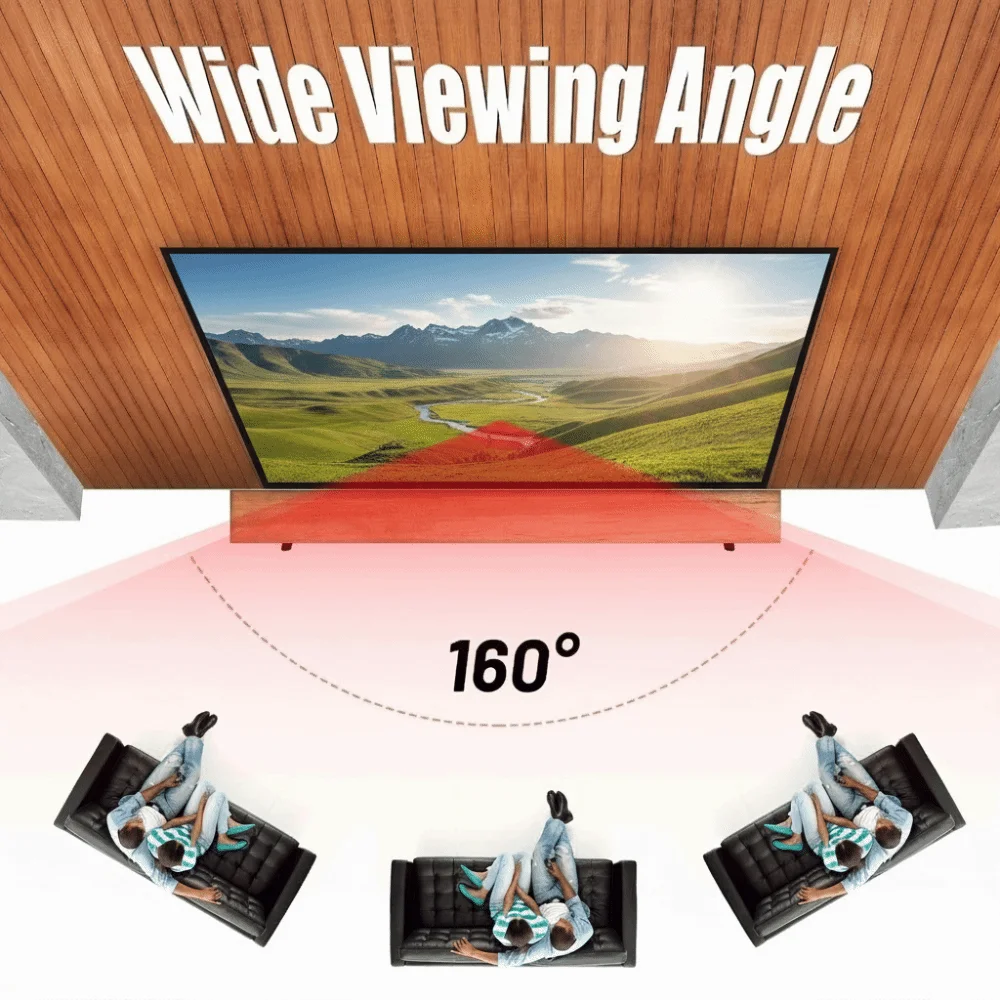 60 72 84 100 120 150 Inch Projector Screen Double Sided Foldable Projection Curtain Wrinkle Free Lightweight HD Display Screen