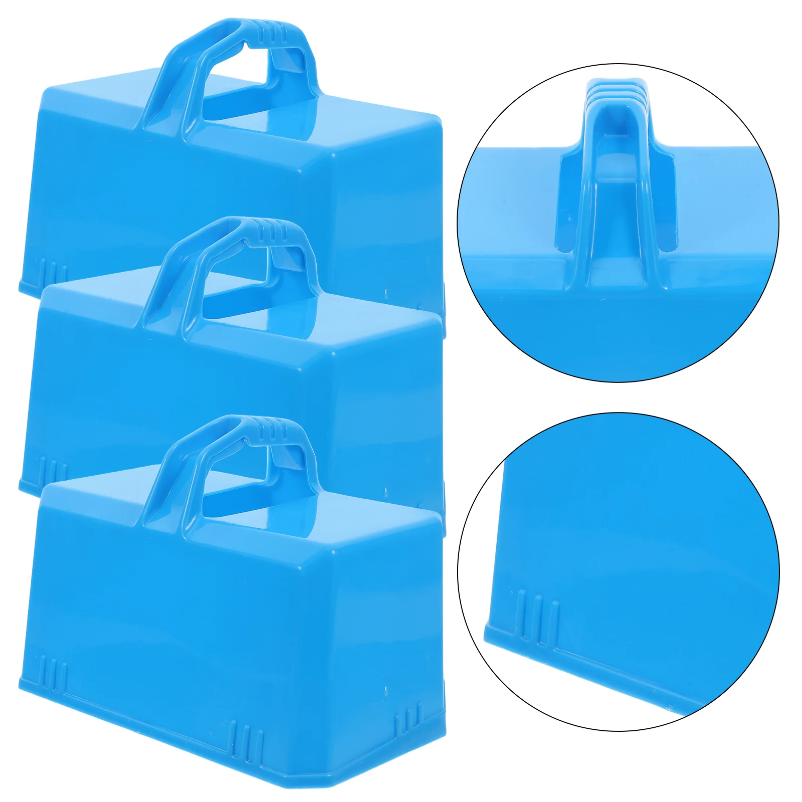 3 Pcs Sandcastle Brick Model Snow Building Blocks Plastic Maker Clip Making Mold