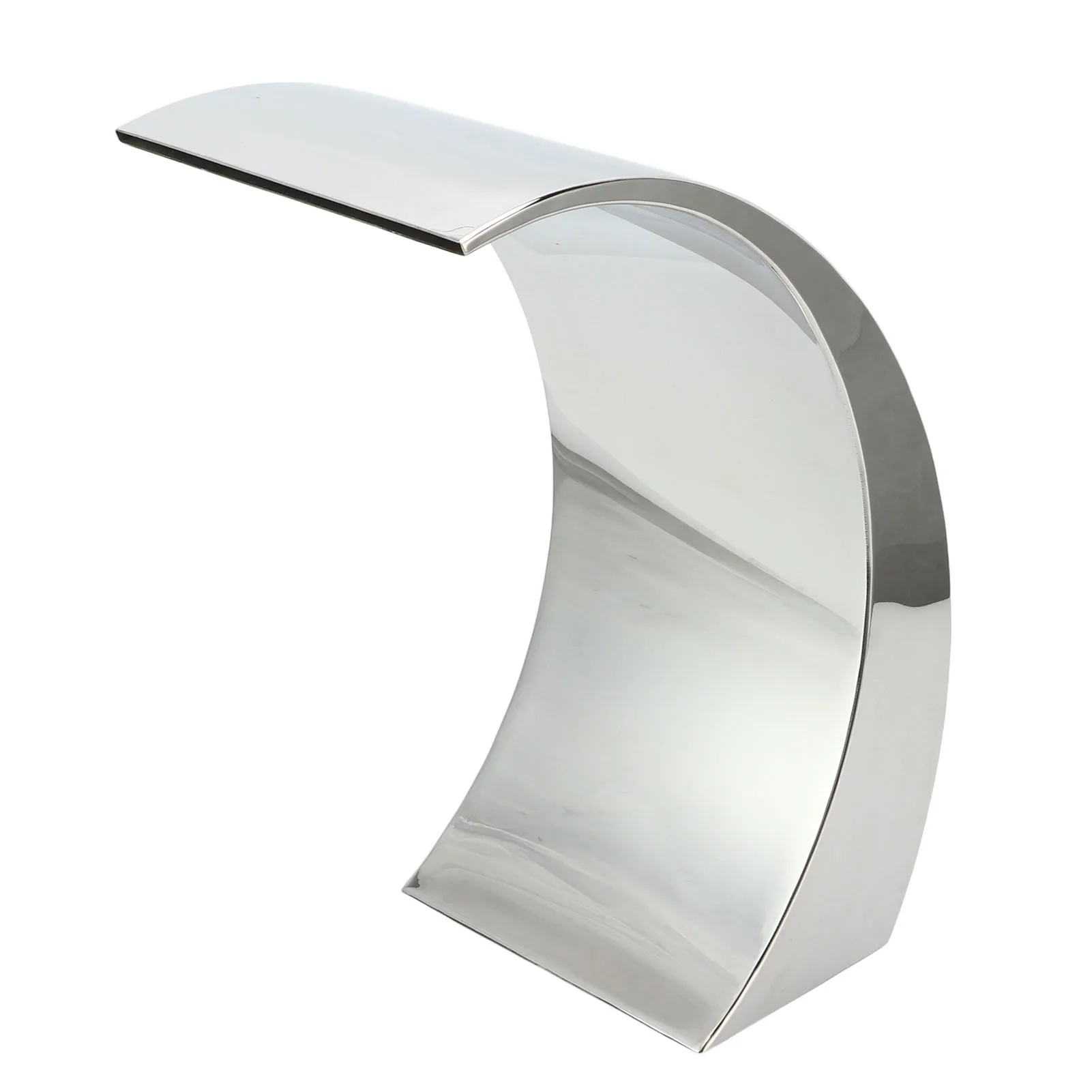 Swimming Pool Waterfall Outlet G1 1/2 Female Thread Rounded Arc Design Stainless Steel Pool High Strength Water Fountain Nozzle