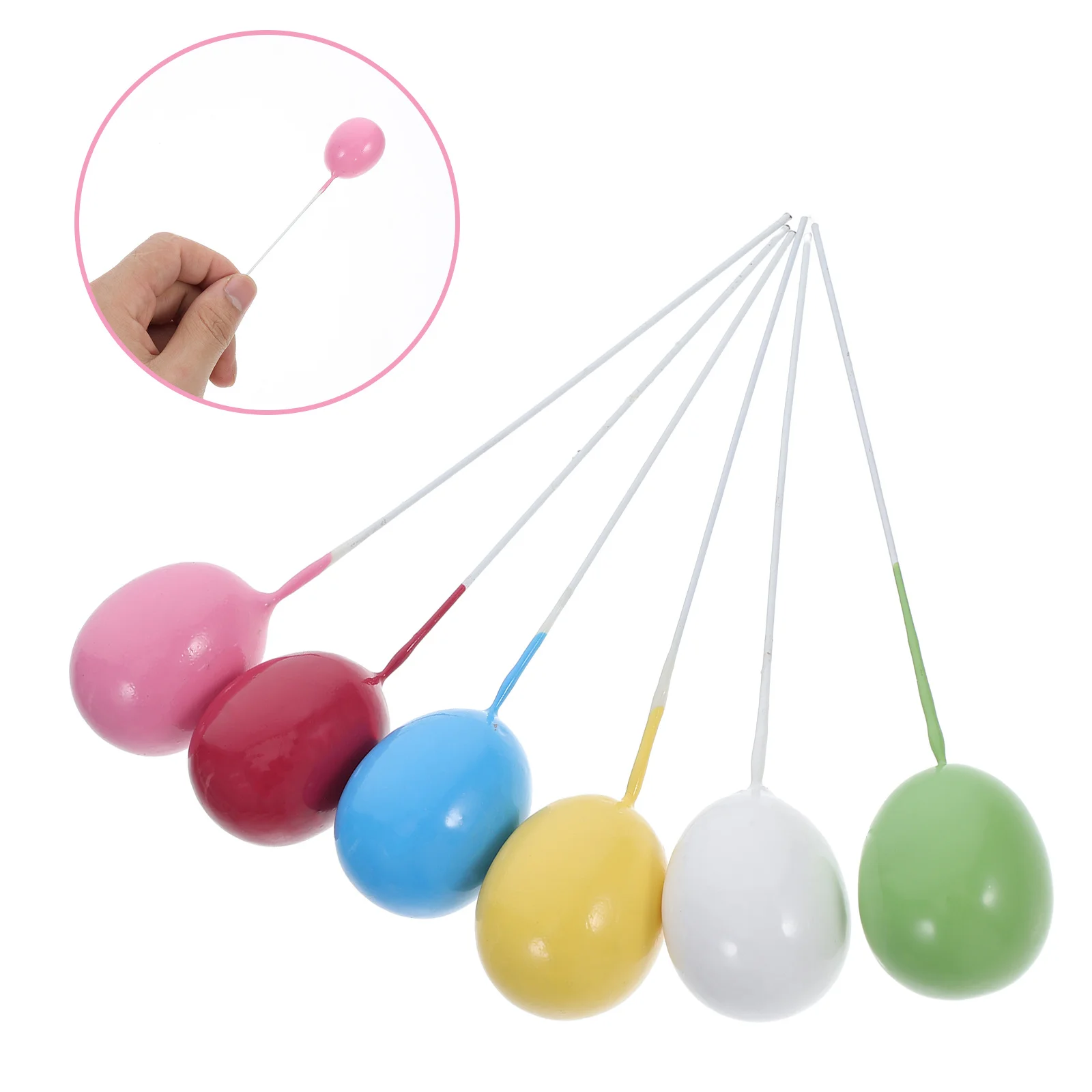 

12 Pcs Cake Topper Decoration Birthday Toppers Balloon Cluster Pick for Cakes Balloons Micro Mini Cupcake