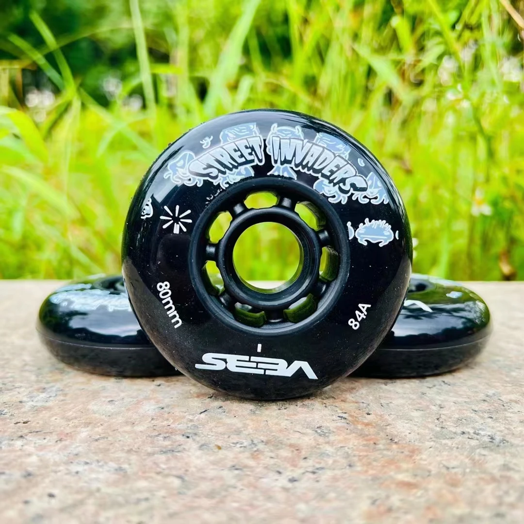 【72 76 80mm 】SEBA 84A Street Invaders Skating Wheel Patines Tire For Roller FSK Inline Skates Wheel for HV view 6