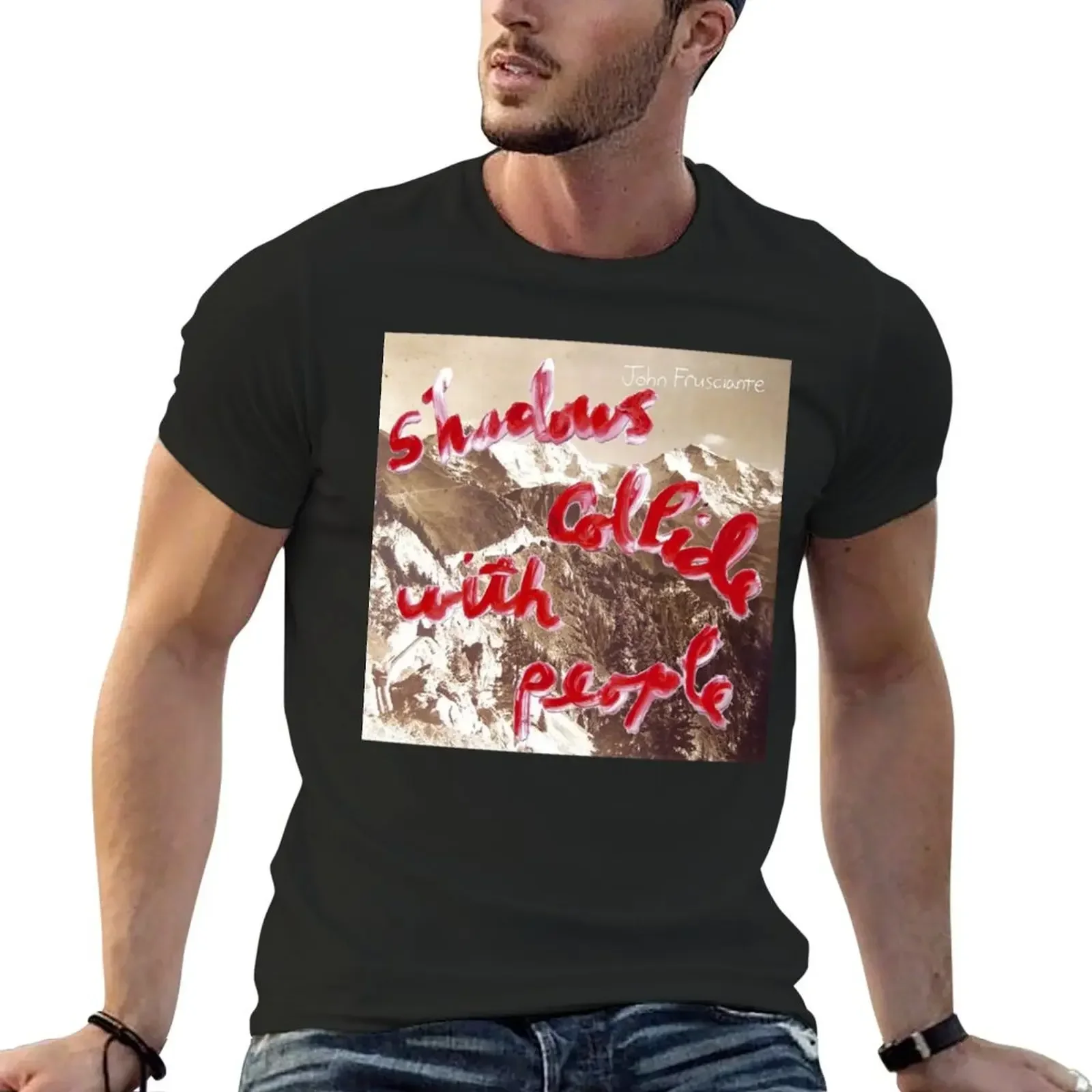 shadows collide with people T-Shirt graphic shirts graphic t shirts plain white t shirts men