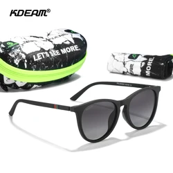 KDEAM Simple Stylish Design Vintage Women Sunglasses Polarized Lenses Filter Reflected light And Reduce Glare During Outdoor