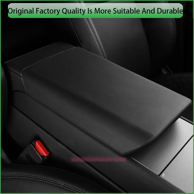 For Tesla Model 3 Model Y Car TPE Soft Case Center Console Arm Rest Lid Cover Accessories Genuine Style Replacement