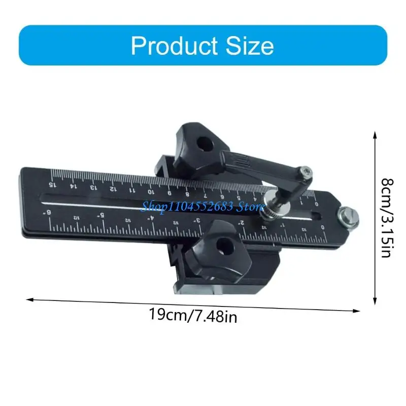 Y6GD Thin Rips Jig調整可能な木材Gudie Tableawルーター用のTボルトスライダー付きテーブル