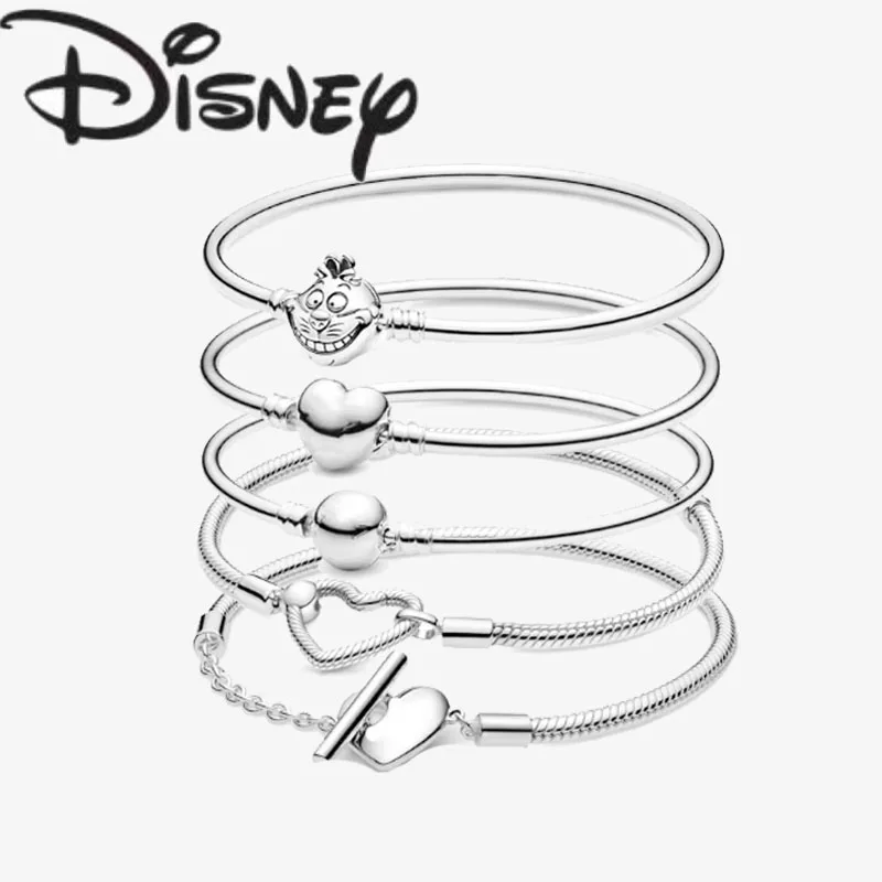 Disney 2024 new fashion creative bracelet suitable for women's high class exquisite charm jewelry gift charm jewelry wholesale