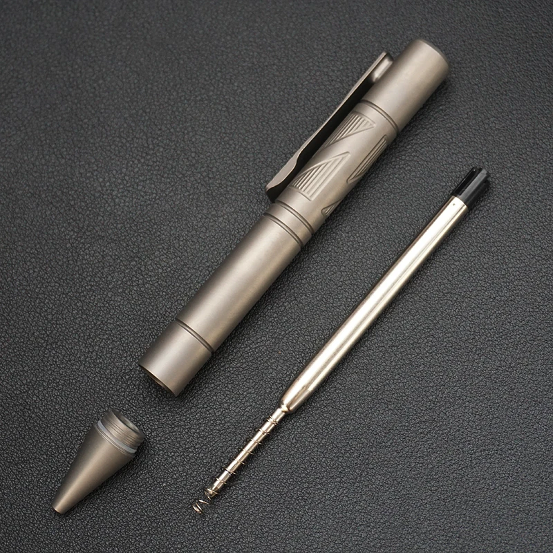 Premium Titanium Alloy Tactical Pen Multi-Function EDC Metal Pen High-End Business Gift Pen for Men
