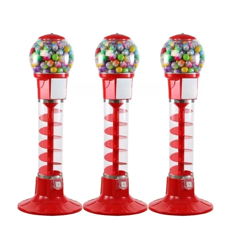 1.3 meters spiral vending machine, durable chewing gum capsule, commercial coin-operated