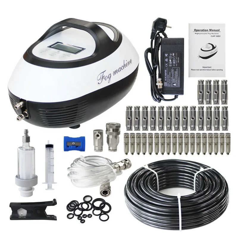 0.5L/min SS Cover Outdoor Misting Cooling System Pump Fogging Machine Metal Mist Fog Machine