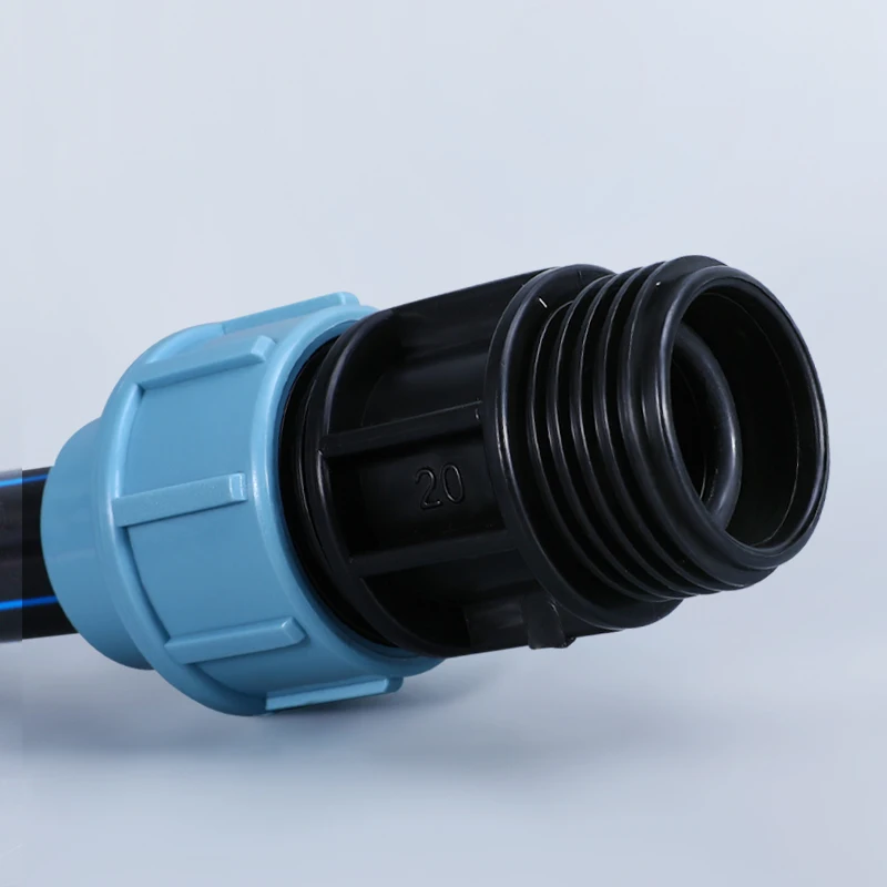 Plastic PE Water Pipe Quick Connection 20/25/32mm Straight Connectors IBC Tank Adapter Plumbing Pipe Fittings