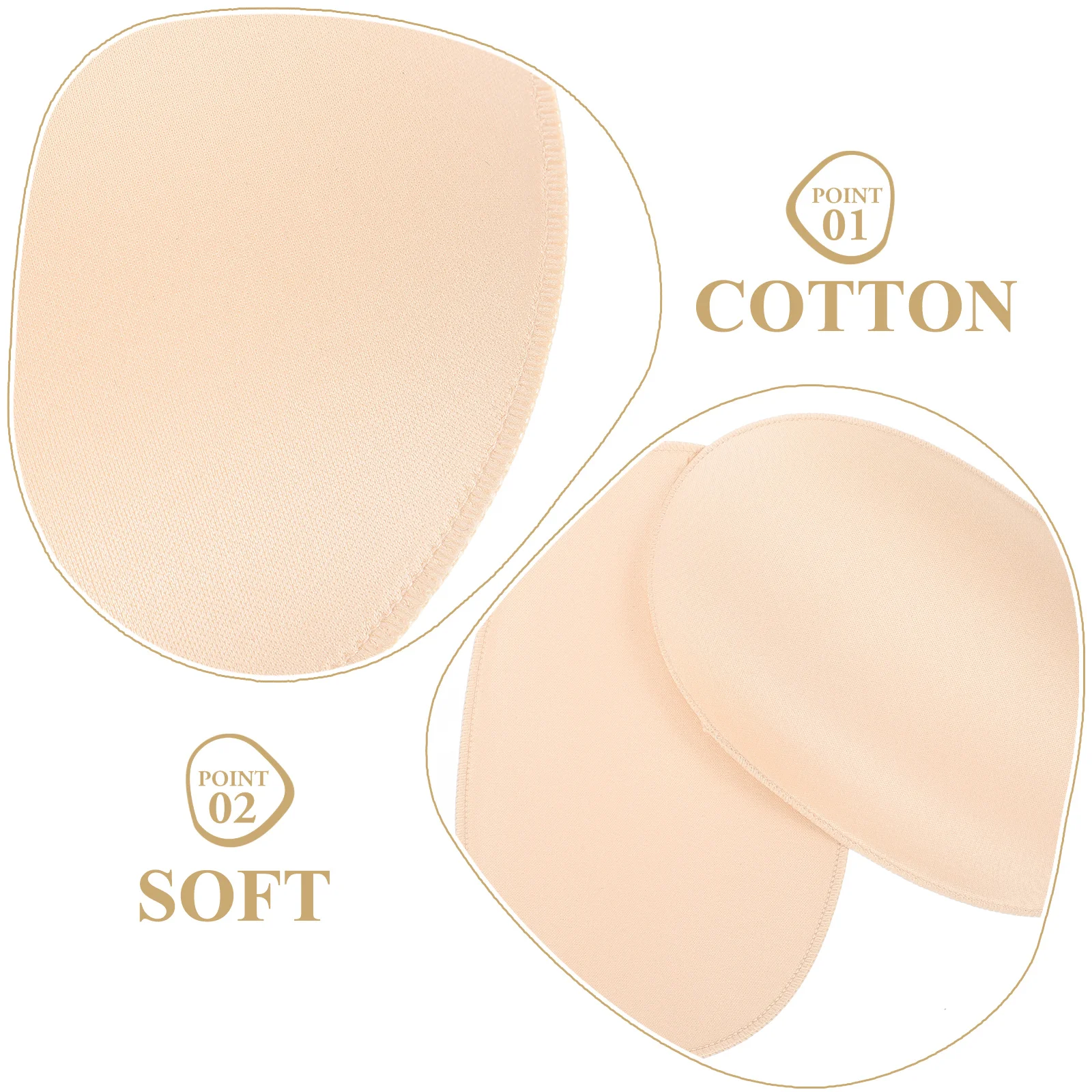 

4pcs Reusable Hip Pad for Women XL Size Cotton Material Butt Lifting Pads Comfortable Self Adhesive Design Hip Enhancer
