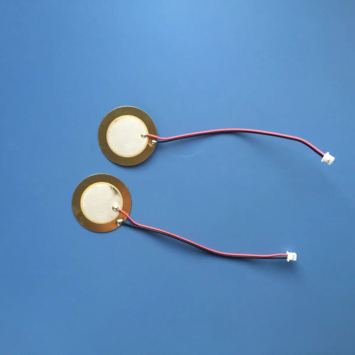 Piezo Disc Copper Buzzer Sheets 27mm Acoustic Pickup Diaphragm for Guitar Drum Trigger Microphone 10 Pieces