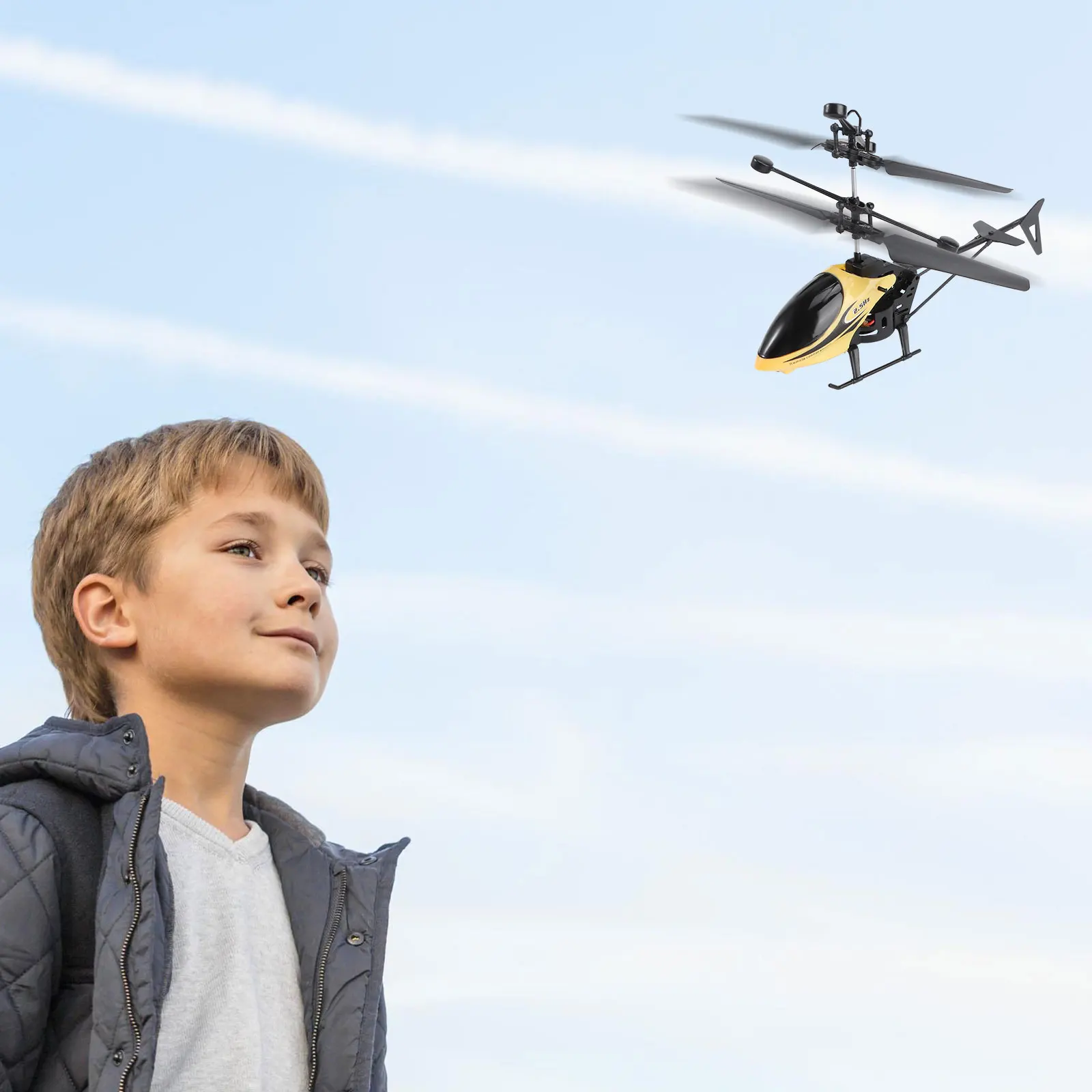 Rc Quadcopter Mini Helikopter Radio Vliegtuigen Micro 2-kanaals nachtlampje Lichtgewicht omhoog/omlaag