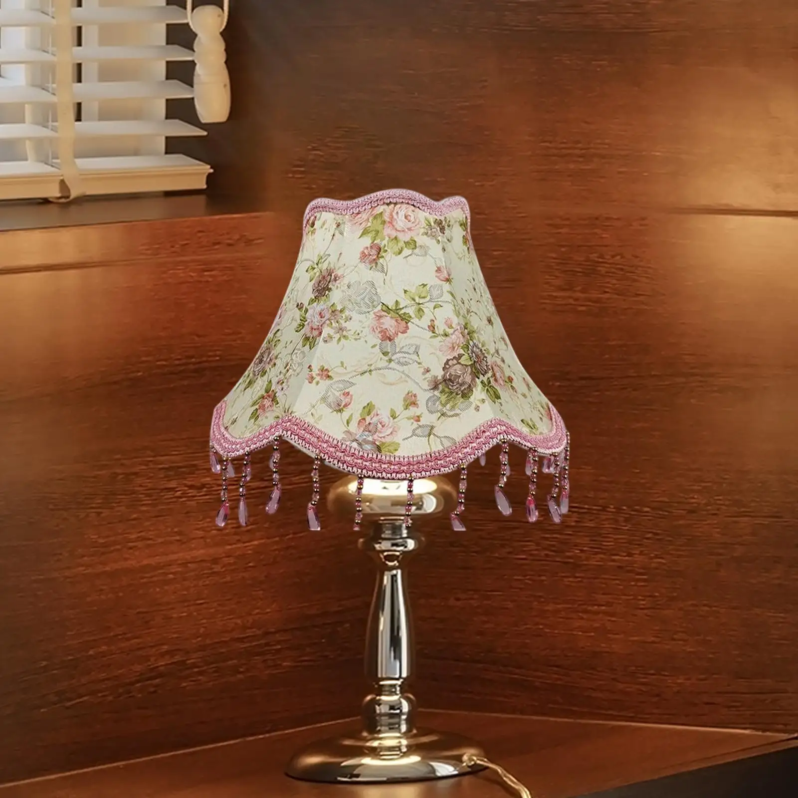 Fabric Lampshade Retro Lamp Cover Decorative Lighting Accessory for Table Lamps Floor Lamp Bedroom Office Hotel
