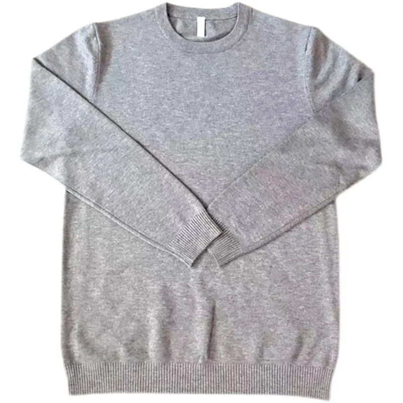 الرجال محبوك f عالية الياقة طويلة Sve سترة منتظم صالح عادية Faion الاتجاه Bla قاعدة irt الخريف الشتاء وصول جديد