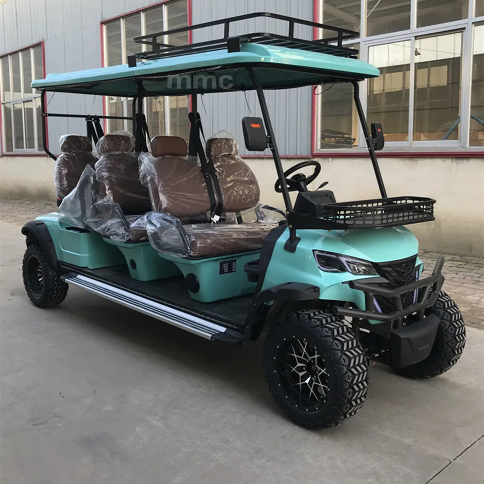 Club Car 2 4 6 8 Seater lithium battery CE Steel Off Road golf cart Small Electric Golf Car