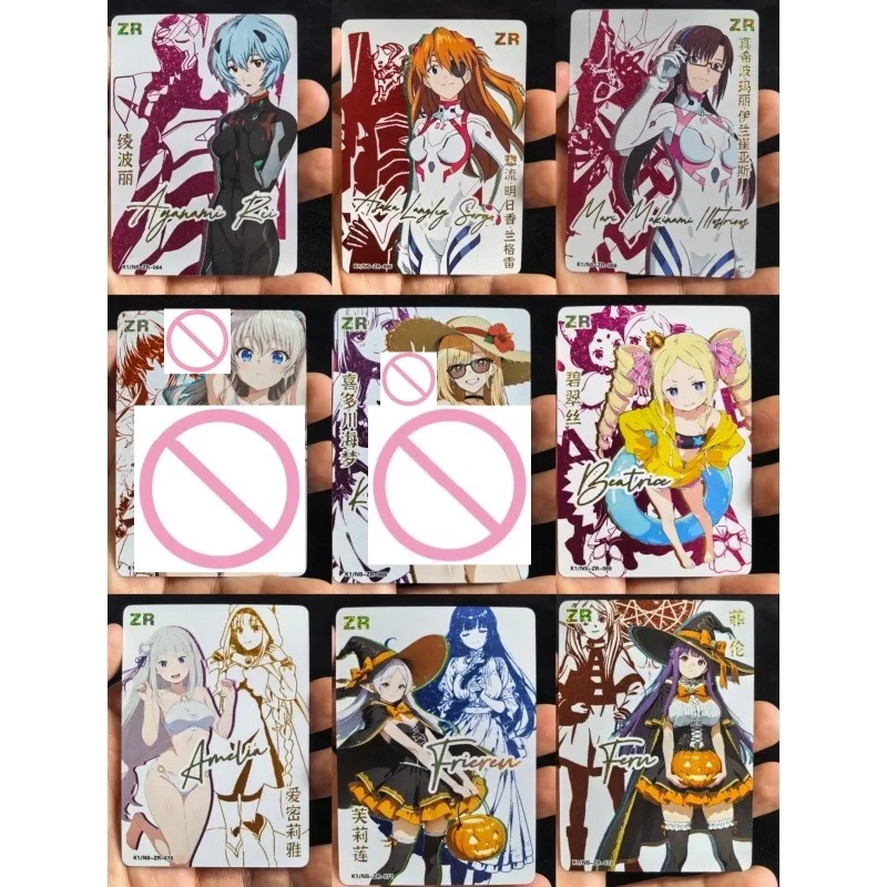 

ACG K1 Goddess Story Issue 8 Diy Diamond Flash Gold Card Kitagawa Marin Frieren EVA Emilia Anime Goddess Game Collection Card