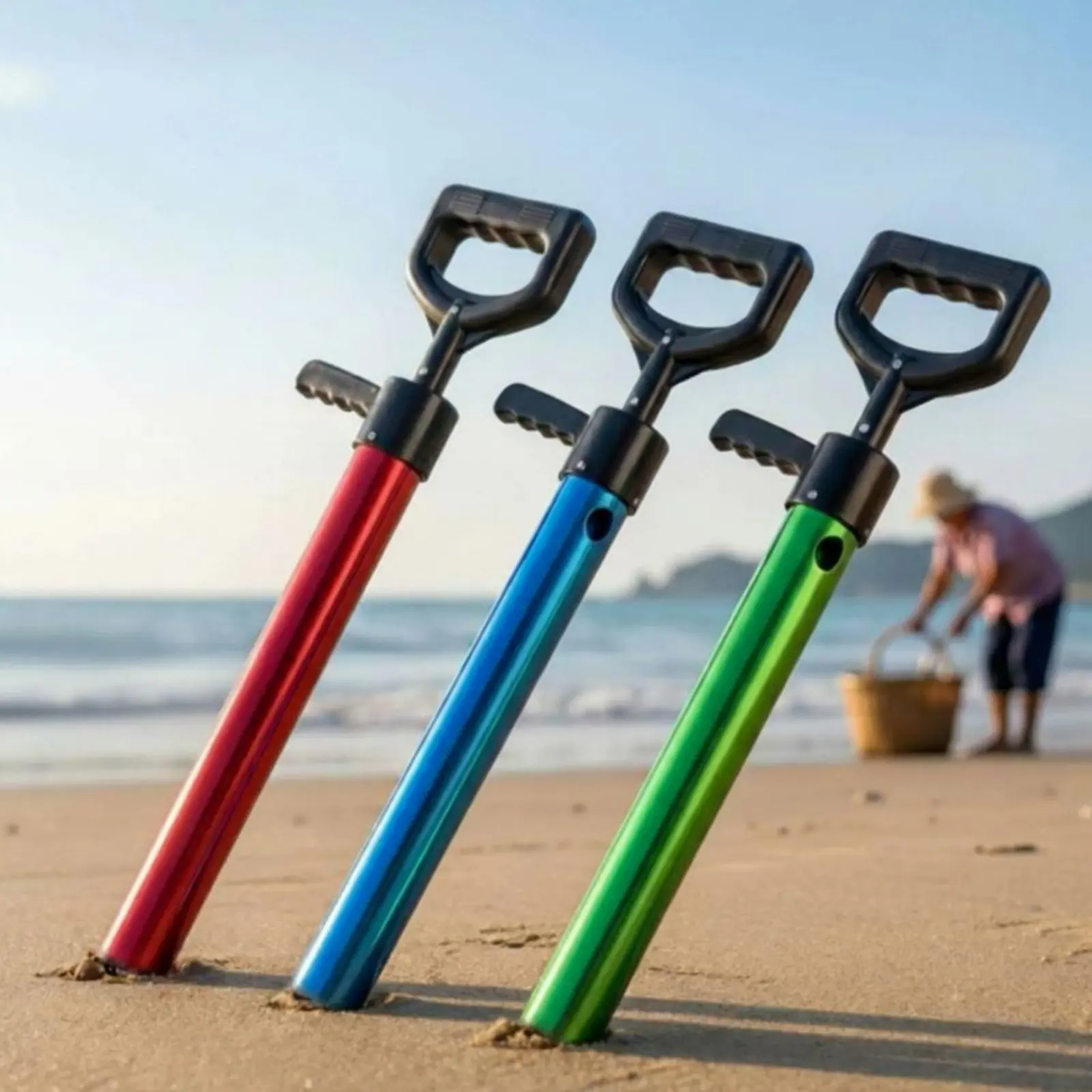 Shrimp Extractor Tube Stainless Steel Beach Shrimp Tube Shellfish Suction Tool Strong Pulling Force for Seaside