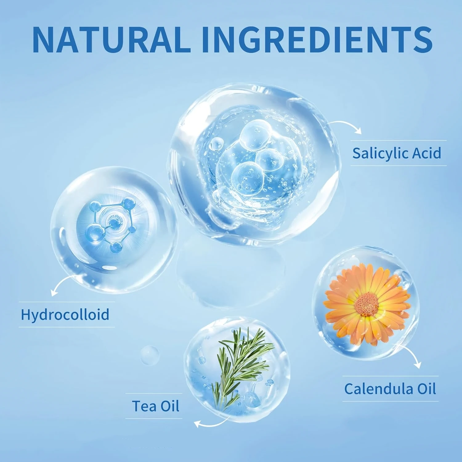 Patches de espinhas circulares hidrocolóides em forma de coração de 400 peças, ultrafinos e discretos, absorvem efetivamente espinhas.