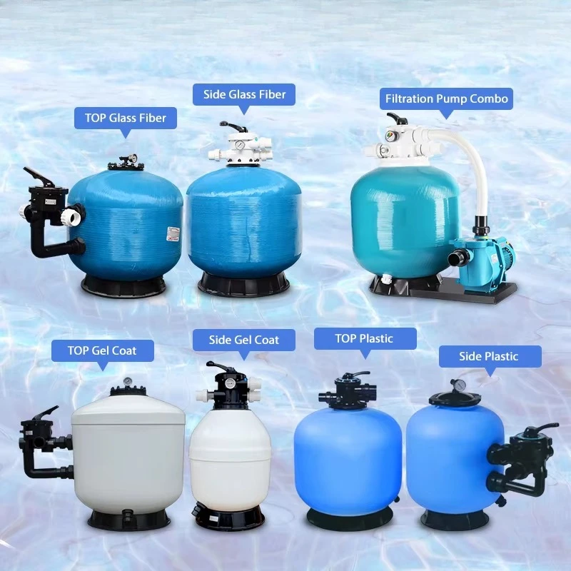 Sistema de Filtración de Agua para Piscinas, Filtro de Arena de Fibra de Vidrio para Agua Limpia y Saludable, Tanque y Válvula