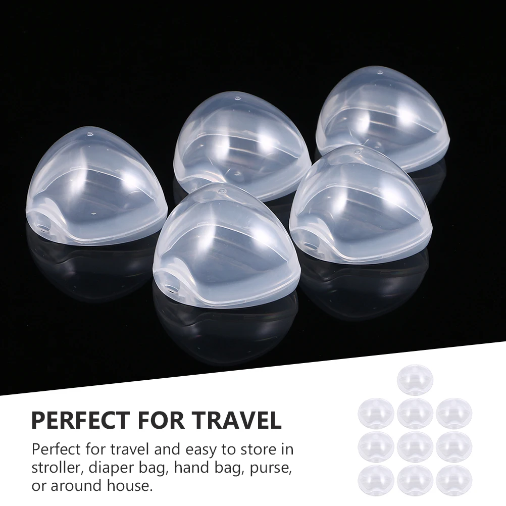 10 pçs caixa de armazenamento chupeta material pp portátil bebê mordedor titular chupeta caso recipiente viagem saco fralda seguro limpo