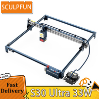 SCULPFUN S30 Ultra 33W Laser Cutter With Air Pump 32-bit Air-assisted Motherboard Engraving Machine 600x600mm Engraving Area