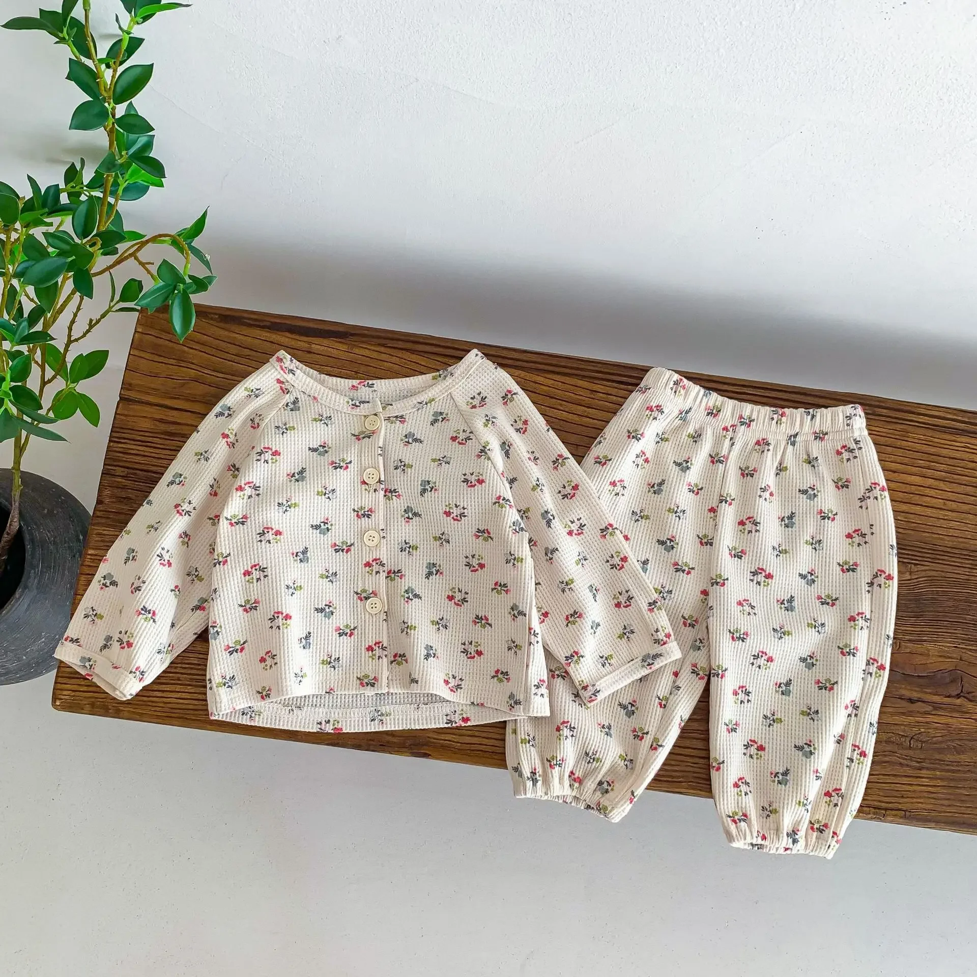 0-3T Newborn Kid Baby Boy Girl Autumn Winter Clothes Set Cotton T Shirt Top Pant Suit Two Piece Set Outfit Homewear Pajamas Set