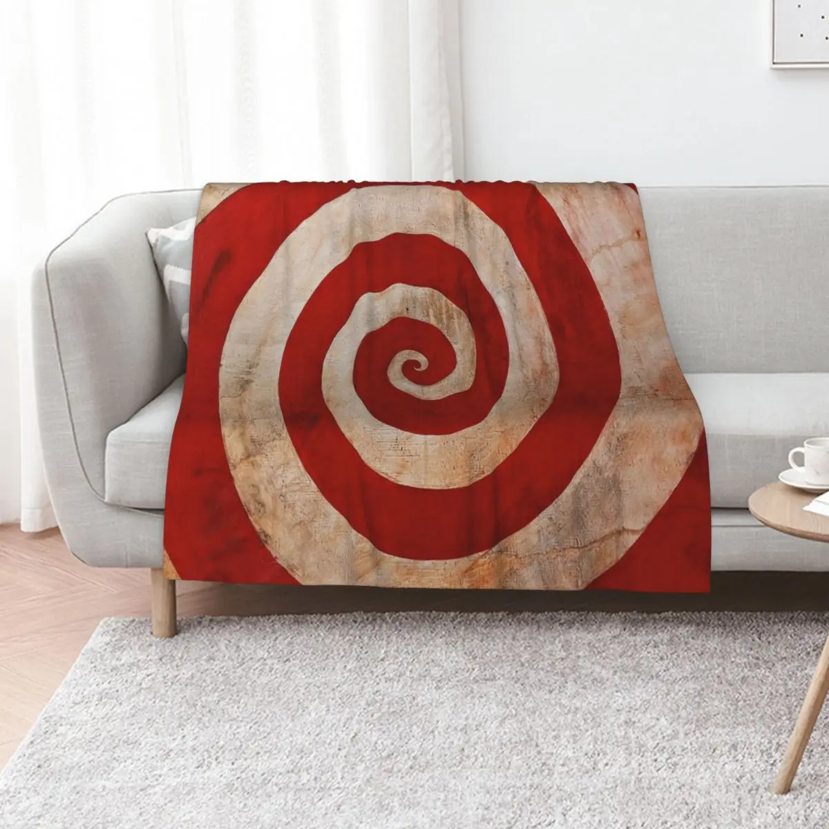 Sideshow Carnival Spiral Throw Blanket Decorative Sofas Flannel Fabric Nap Extra Large Throw warm for winter Heavy Blankets