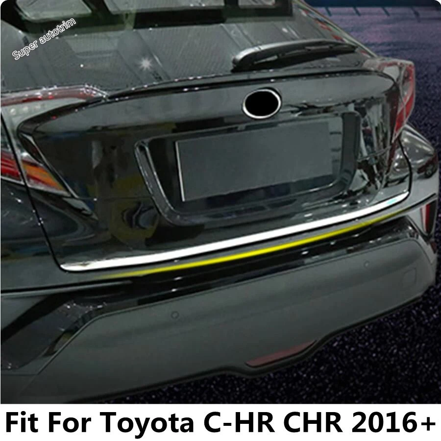 

Rear Tailgate Trunk Back Door Lid Molding Strip Cover Trim Stainless Steel Accessories Exterior For Toyota C-HR CHR 2016 - 2022