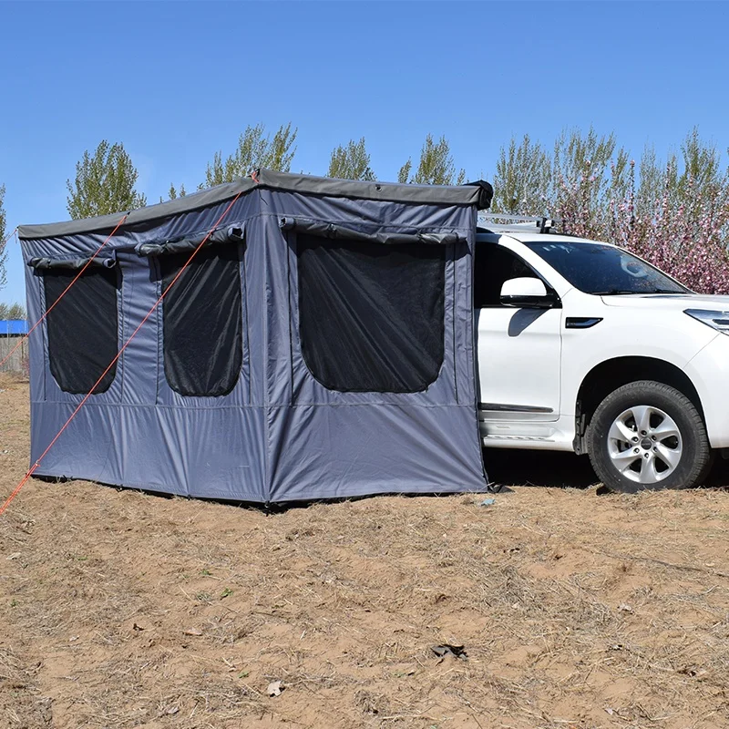 4X4 نشمر خارج مظلة السيارة الجانبية العلوية 270 درجة خيمة المظلة الجانبية للسيارة للتخييم #4