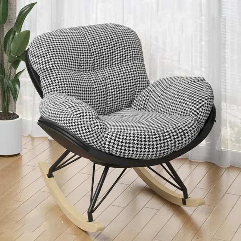 Makeup Luxury Modern Chairs Cushion Footrest Wingback Floor Rocking Chair Adults Meditation Muebles De La Sala Home Furniture