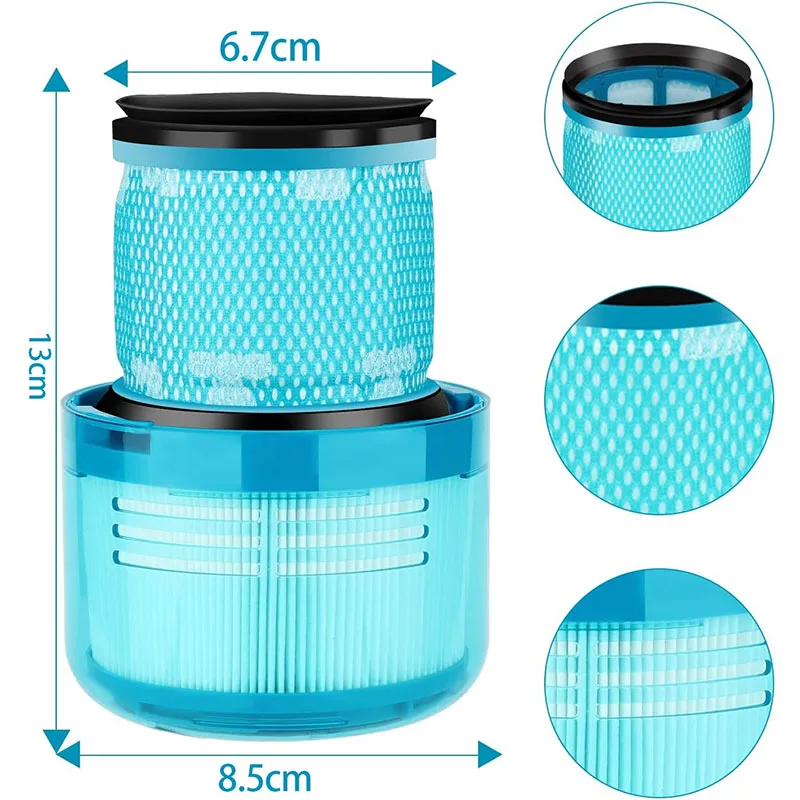 فلتر HEPA قابل للغسل لدايسون V11 عزم الدوران محرك V11 الحيوان V15 كشف SV14 مكنسة كهربائية لاسلكية استبدال جزء 970013 -02